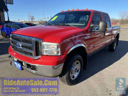 2007 Ford F250 F-250 XLT Crew cab 4x4 6.0 DIESEL nice ! - cars &... for sale in Burnsville, MN