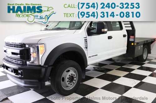 2018 Ford Super Duty F-450 DRW Chassis Cab XL 4WD Crew Cab 179 WB 60 C for sale in Lauderdale Lakes, FL