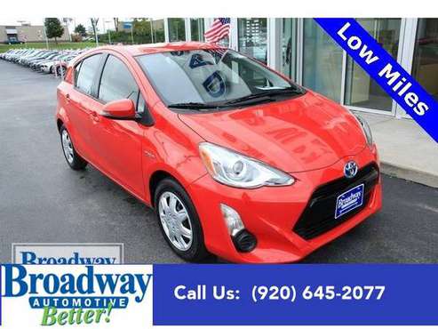 2015 Toyota Prius c hatchback Four - Toyota Absolutely Red for sale in Green Bay, WI