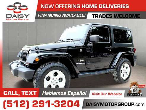 2013 Jeep Wrangler 2dr 2 dr 2-dr Sahara for only 516/mo! - cars & for sale in Round Rock, TX