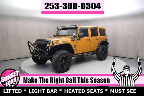 LIFTED CUSTOM 2014 Jeep Wrangler Unlimited Rubicon 3.6L V6 4WD SUV 4X4 for sale in Sumner, WA