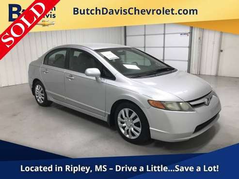 2006 Honda Civic LX Fuel Efficient 4D Sedan w LOW MILES for sale for sale in Ripley, MS