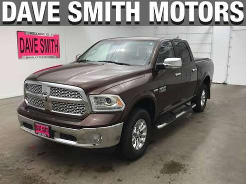 2015 Ram 1500 4x4 4WD Dodge Laramie Crew Cab; Short Bed for sale in Coeur d'Alene, ID