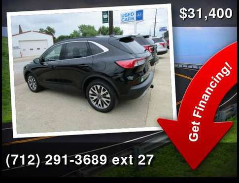 2020 Ford Escape Titanium IN HOUSE FINANCING! - cars & trucks - by... for sale in Danbury, IA
