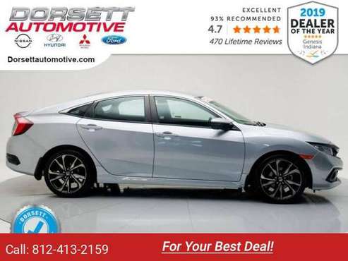 2019 Honda Civic sedan Modern Steel Metallic - cars & trucks - by... for sale in Terre Haute, IN