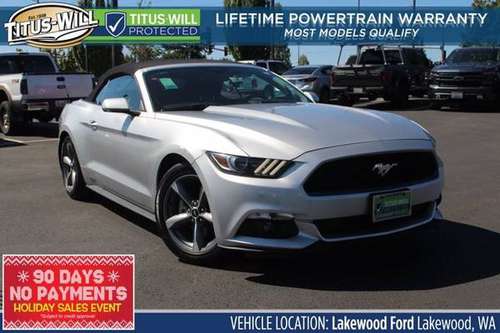 2016 Ford Mustang V6 Convertible - cars & trucks - by dealer -... for sale in Lakewood, WA