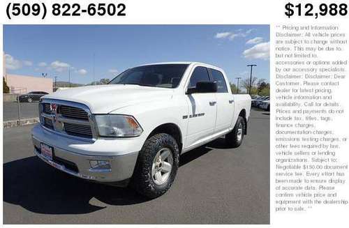 2012 RAM 1500 4WD Crew Cab 140 5 Big Horn Buy Here Pay Here - cars & for sale in Yakima, WA