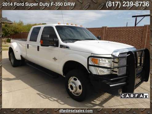 2014 Ford F 350 DRW 4WD Crew Cab XLT DIESEL SUPER NICE 100K MILES... for sale in Lewisville, TX