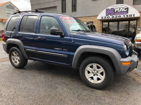 2003 JEEP LIBERTY 4X4 SPORT - cars & trucks - by dealer - vehicle... for sale in North Canton, OH