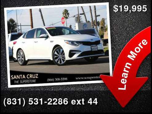 2019 Kia Optima S 4D Sedan - cars & trucks - by dealer - vehicle... for sale in Santa Cruz, CA