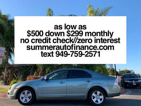FORD FUSION low mile BAD CREDIT UGLY CREDIT NO INTEREST /BAD CREDIT/ for sale in Costa Mesa, CA