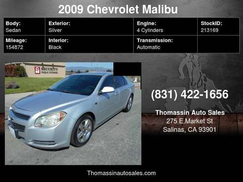 2009 Chevrolet Malibu 4dr Sdn LT w/1LT - - by dealer for sale in Salinas, CA