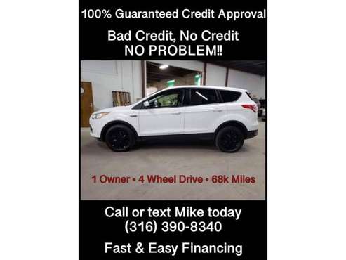 2014 Ford Escape SE 66k Miles - cars & trucks - by dealer - vehicle... for sale in Wichita, KS