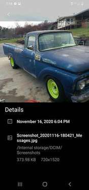 1961 ford truck - cars & trucks - by owner - vehicle automotive sale for sale in Newport, TN