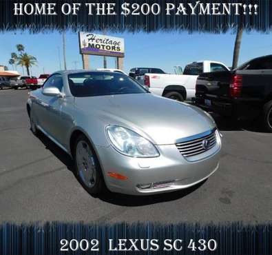 2002 Lexus SC 430 LUXURY!!!!- First Time Buyer Programs! Ask Today!... for sale in Casa Grande, AZ
