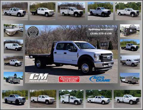 2018 Ford F550 XL - 9ft Flatbed - 4WD 6.7L V8 Utility Dump Box Truck... for sale in Dassel, MN