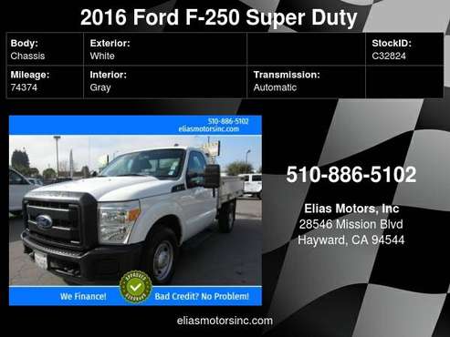 2016 Ford F-250 Super Duty XLT 4x2 2dr Regular Cab 8 ft LB Pickup for sale in Hayward, CA
