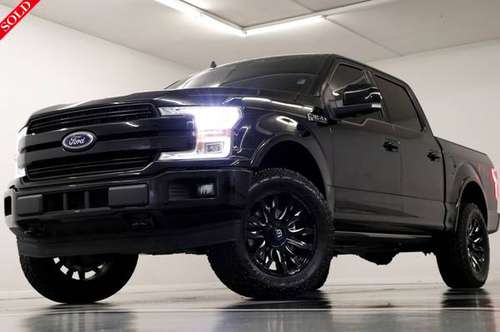 TOUGH Black F-150 2019 Ford Lariat 4X4 4WD SuperCrew Cab SUNROOF for sale in clinton, OK