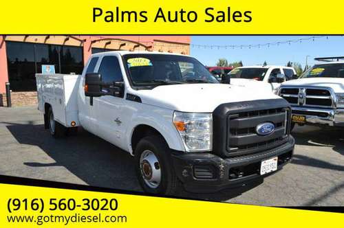 2014 Ford F-350 Super duty Dually XL Diesel Utility Truck - cars & for sale in Citrus Heights, CA