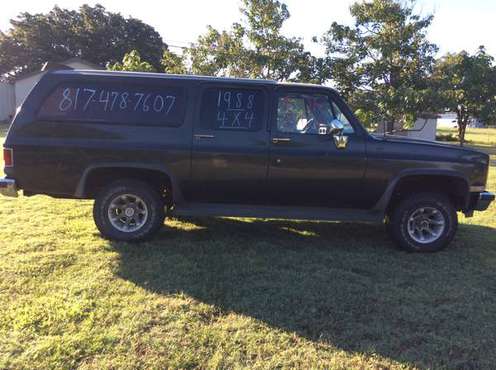 1988 Chevy Suburban 4x4 (Square Body) for sale in Fort Worth, TX