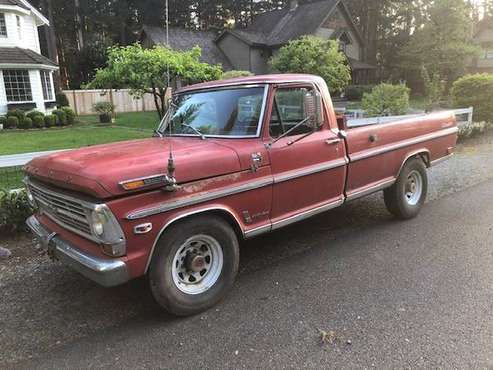 1968 Ford F250 Camper Special for sale in SAMMAMISH, WA