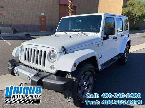 2017 JEEP WRANGLER UNLIMITED SAHARA ~ LOW MILES ~ LOADED ~ EASY FINA... for sale in Tempe, CA