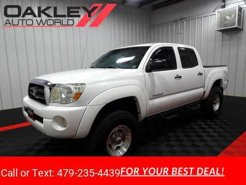2008 Toyota Tacoma Double Cab SR5 pickup White - - by for sale in Branson West, AR