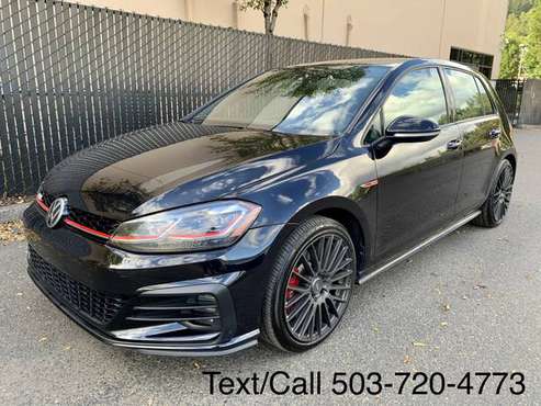 Black 2019 Volkswagen GTI Leather with warranty - cars & trucks - by... for sale in Olympia, WA