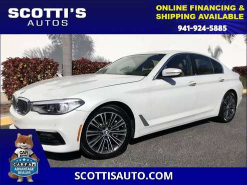 2017 BMW 5 Series 530i WHITE/TAN LEATHER ONLY 56K MILES GREAT for sale in Sarasota, FL