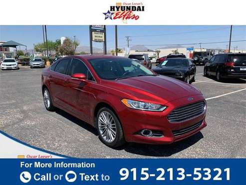2016 Ford Fusion SE sedan - - by dealer - vehicle for sale in El Paso, TX