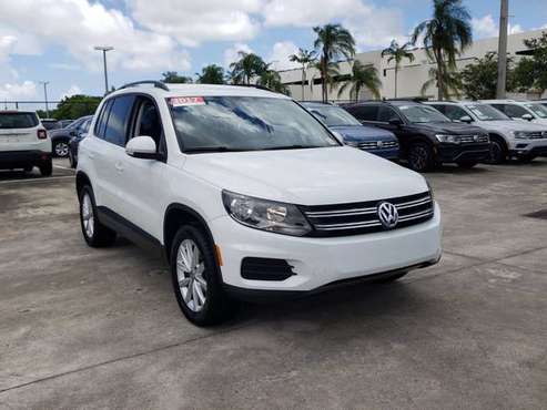 2017 *Volkswagen* *Tiguan Limited* PURE WHITE - cars & trucks - by... for sale in Coconut Creek, FL