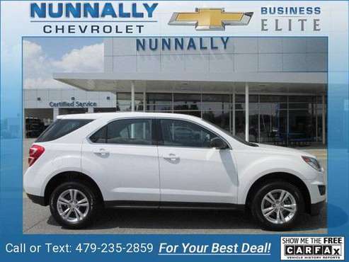 2017 Chevy Chevrolet Equinox LS suv Summit White - cars & trucks -... for sale in Bentonville, AR