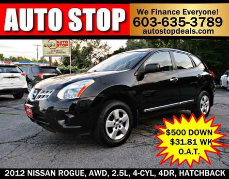 2012 NISSAN ROGUE, AWD, 2.5L, 4-CYL, 4DR, SUV-WE FINANCE! for sale in Pelham, ME
