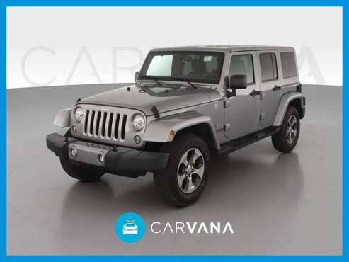 2017 Jeep Wrangler Unlimited Sahara Sport Utility 4D suv Silver for sale in binghamton, NY