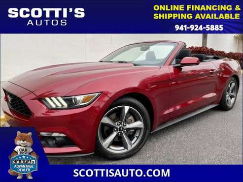 2015 Ford Mustang CONVERTIBLE 1-OWNER CLEAN CARFAX POWER TOP for sale in Sarasota, FL