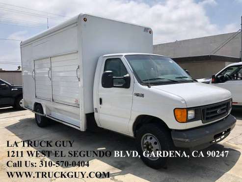 2005 FORD E-450 SUPER DUTY 14' BEVERAGE TRUCK CAB AND CHASSIS for sale in Gardena, CA