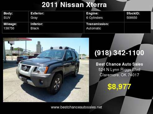 2011 Nissan Xterra 4X4 Pro 4X for sale in Claremore, OK
