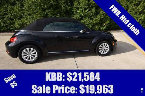 2018 VOLKSWAGEN BEETLE CONVERTIBLE 2.0T S S1099 - cars & trucks - by... for sale in Morton, IL