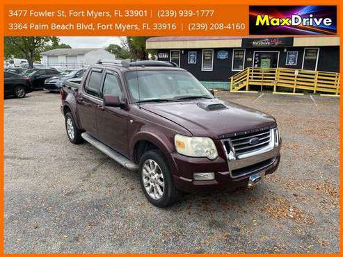 2007 Ford Explorer Sport Trac Limited Sport Utility Pickup 4D - cars for sale in Fort Myers, FL