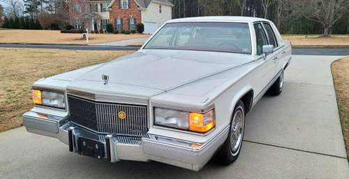 1992 Cadillac Brougham Elite Original 49k miles white Red Rare mint for sale in Fayetteville, GA