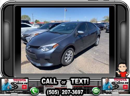 2016 Toyota Corolla Le Eco - - by dealer - vehicle for sale in Santa Fe, NM