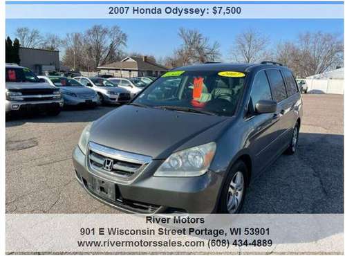 2007 Honda Odyssey EX L w/DVD w/Navi 4dr Mini Van and Navi 117652 for sale in Portage, WI