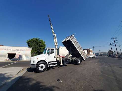 2000 FREIGHTLINER FL70 KNUCKLE BOOM/DUMP TRUCK - cars & trucks - by... for sale in Los Angeles, CA