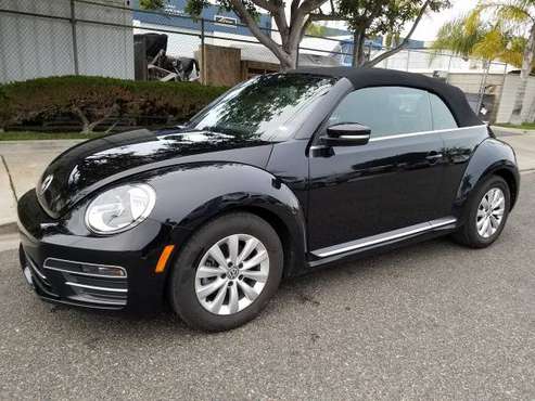 2018 VW VOLKSWAGEN BEETLE CONVERTIBLE BLACK ON BLACK for sale in Costa Mesa, CA
