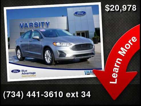 2020 Ford Fusion SE - - by dealer - vehicle automotive for sale in Ann Arbor, MI