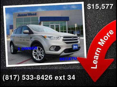 2017 Ford Escape SE - cars & trucks - by dealer - vehicle automotive... for sale in Decatur, TX