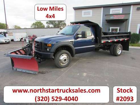 2008 Ford F450 4x4 Dump Plow Truck for sale in ST Cloud, MN