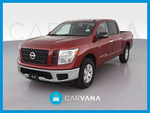 2019 Nissan Titan Crew Cab PRO-4X Pickup 4D 5 1/2 ft pickup Red for sale in El Paso, TX
