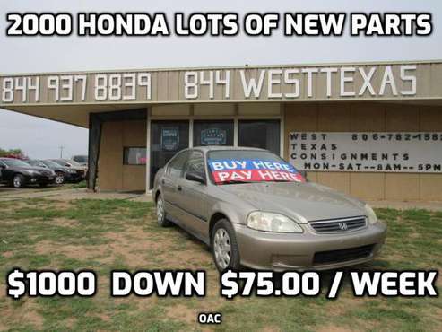 2000 HONDA CIVIC LX for sale in Lubbock, TX