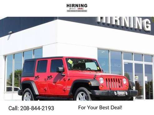 2011 Jeep Wrangler Unlimited Sport suv Flame Red Clearcoat - cars &... for sale in Pocatello, ID